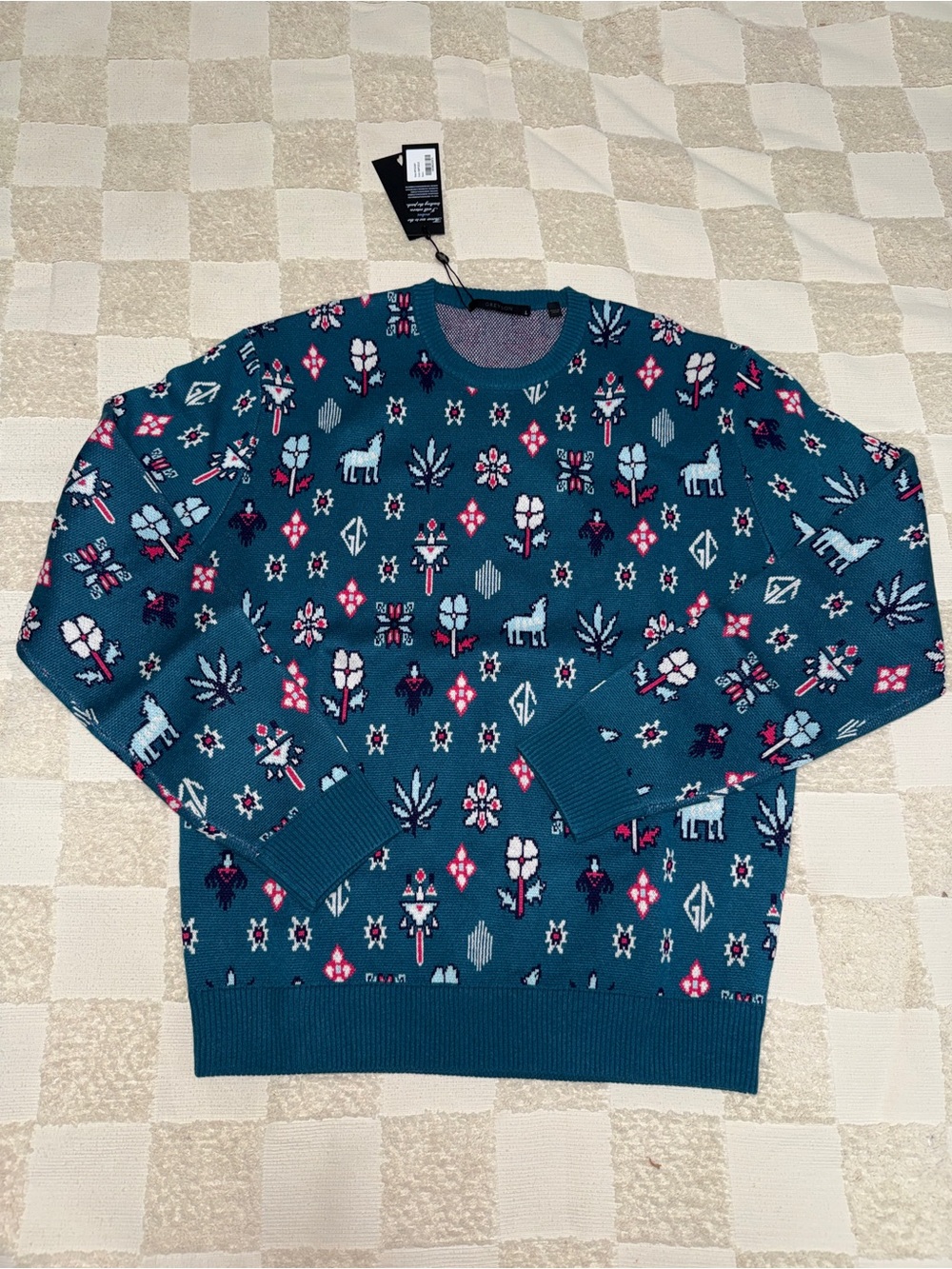 NWT Greyson Story Telling Crewneck Sweater - Wool Cashmere blend‎